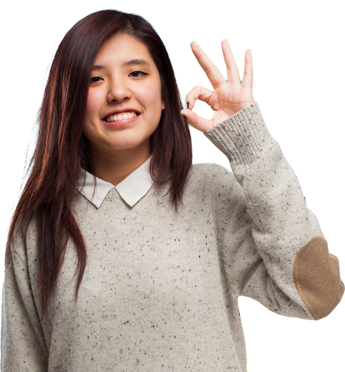 Cool Chinese Woman Allright Sign